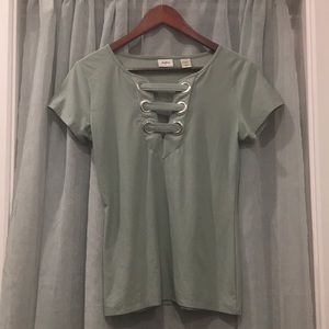 Teal tee